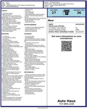 2017 Honda Accord EX-L