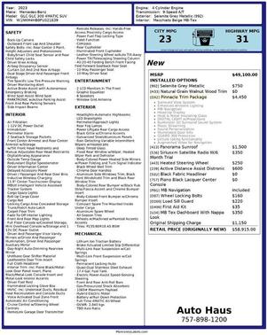 2023 Mercedes-Benz GLC 300 Base 4MATIC