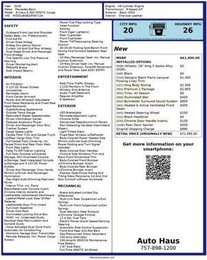 2018 Mercedes-Benz E-Class E 400 4MATIC