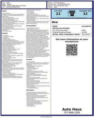 2022 Honda Accord Sport 2.0T