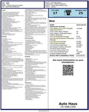 2020 BMW 750 i xDrive