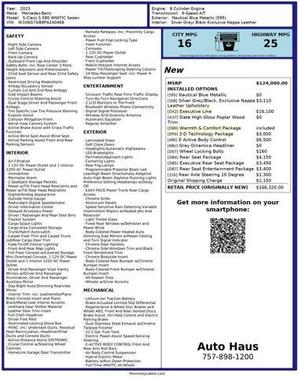 2023 Mercedes-Benz S-Class S 580 4MATIC