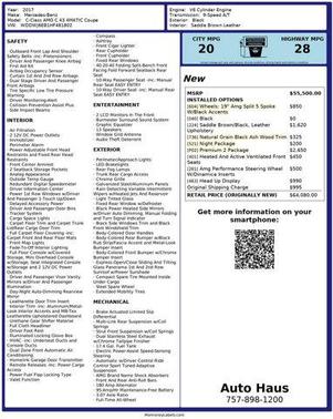 2017 Mercedes-Benz AMG C 43 Base 4MATIC