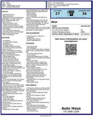 2017 Honda Accord EX