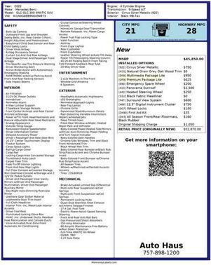 2022 Mercedes-Benz GLC 300 Base 4MATIC