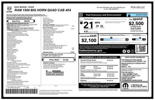 Diamond Black 2023 RAM 1500 Big Horn
