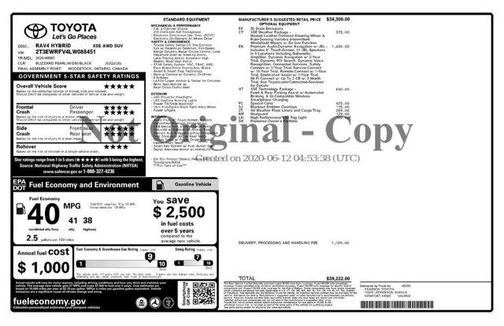 2020 Toyota RAV4 Hybrid XSE