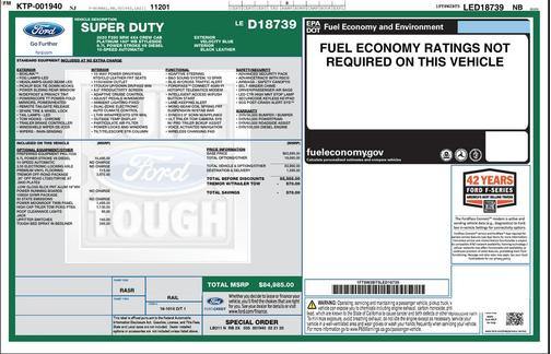 Velocity Blue Metallic 2020 Ford F-250 Platinum