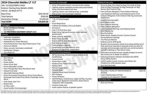 Sterling Gray Metallic 2024 Chevrolet Malibu LT