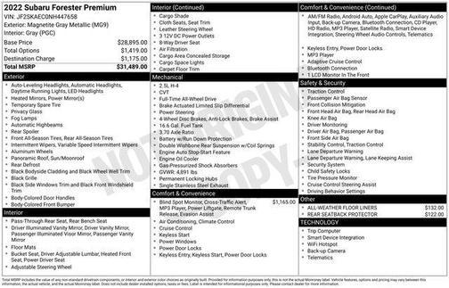 2022 Subaru Forester Premium