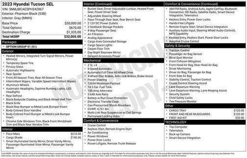 Phantom Black 2023 Hyundai TUCSON SEL