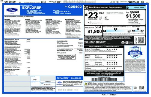 Black Metallic 2023 Ford Explorer XLT