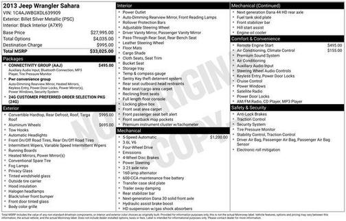 2013 Jeep Wrangler Sahara