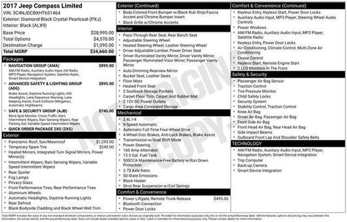 2017 Jeep Compass Limited
