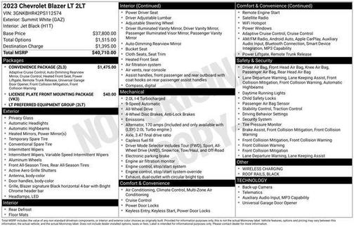 2023 Chevrolet Blazer 2LT