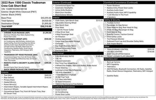 2022 RAM 1500 Classic Tradesman