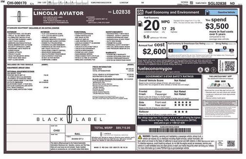 2025 Lincoln Aviator Black Label AWD