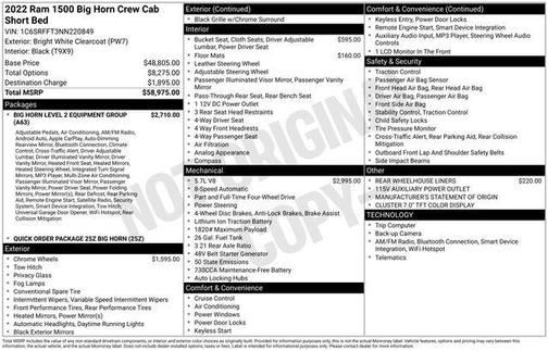 2022 RAM 1500 Big Horn