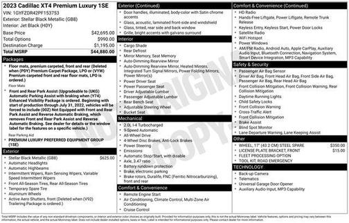 2023 Cadillac XT4 Premium Luxury