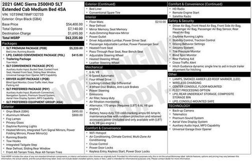 Onyx Black 2021 GMC Sierra 2500 SLT