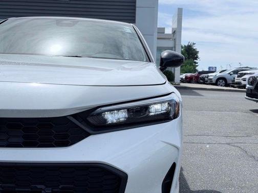 Platinum White Pearl 2025 Honda Civic Sport