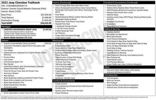 2022 Jeep Cherokee Trailhawk