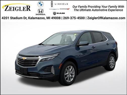 Lakeshore Blue Metallic 2024 Chevrolet Equinox LT