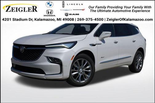 White Frost Tri-Coat 2022 Buick Enclave Avenir