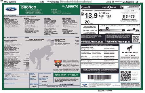 2021 Ford Bronco Wildtrak