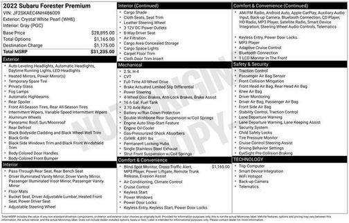 2022 Subaru Forester Premium