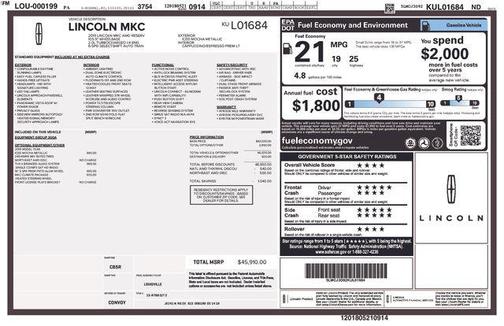 2019 Lincoln MKC Reserve