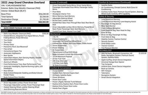 2022 Jeep Grand Cherokee Overland