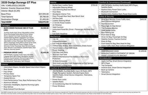 2020 Dodge Durango GT