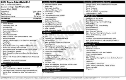 2024 Toyota RAV4 Hybrid LE