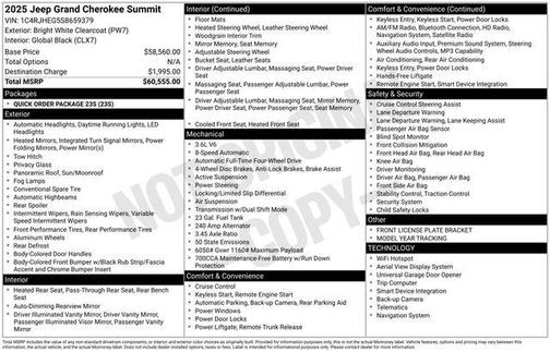 2025 Jeep Grand Cherokee Summit