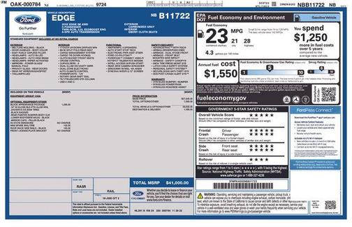 Gray Metallic 2022 Ford Edge SE