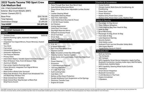 2023 Toyota Tacoma 