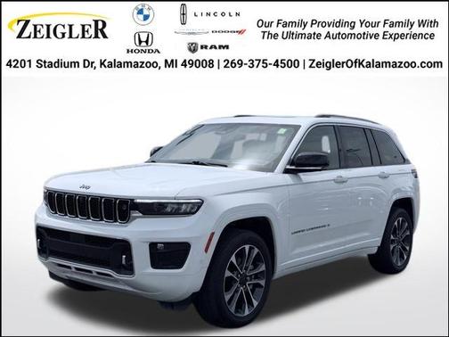 Bright White Clearcoat 2023 Jeep Grand Cherokee Overland