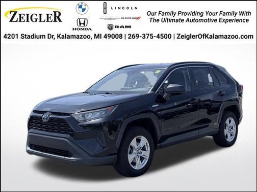 Midnight Black Metallic 2021 Toyota RAV4 Hybrid LE