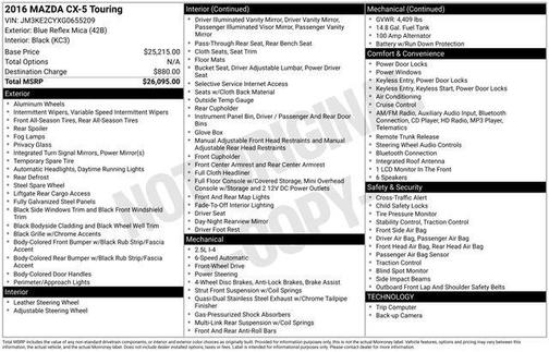 2016 Mazda CX-5 Touring