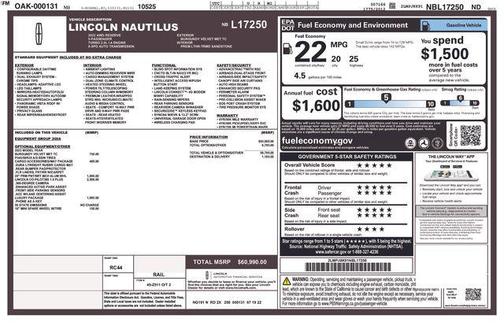 Burgundy 2022 Lincoln Nautilus Reserve