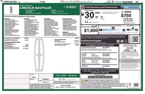 White Platinum Clearcoat Metallic 2024 Lincoln Nautilus Reserve
