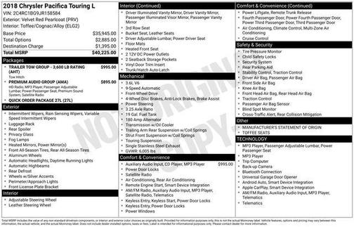 2018 Chrysler Pacifica Touring-L