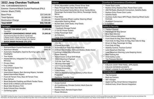 2022 Jeep Cherokee Trailhawk