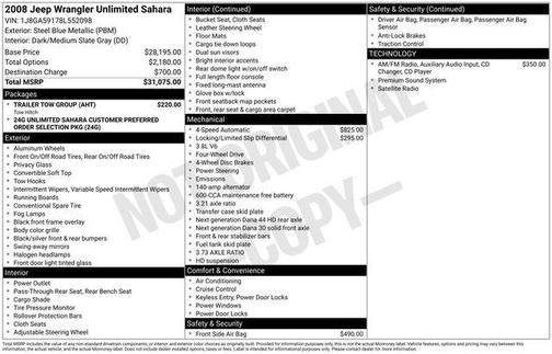 2008 Jeep Wrangler Unlimited Sahara