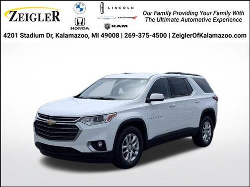 Summit White 2019 Chevrolet Traverse LT Cloth