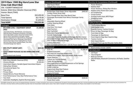 2019 RAM 1500 Big Horn
