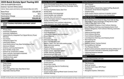 2025 Buick Envista Sport Touring