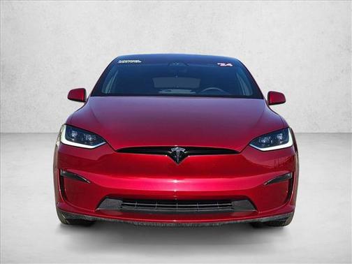 Ultra Red 2024 Tesla Model X Plaid Tri Motor All-Wheel Drive