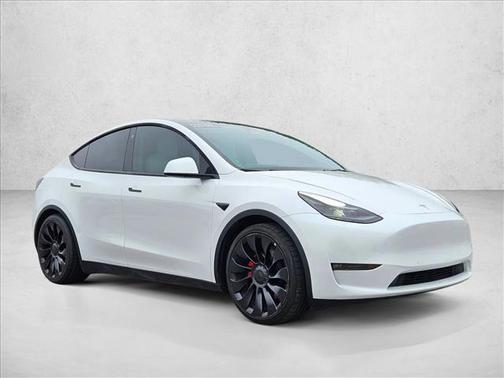 Pearl White Multi-Coat 2022 Tesla Model Y Performance Dual Motor All-Wheel Drive
